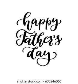Father's Day vector card with handwritten lettering. Decorative typography holiday illustration. Great for banner, poster, greeting card, sale, flyer