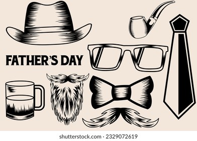 Fathers day vector file bundle 