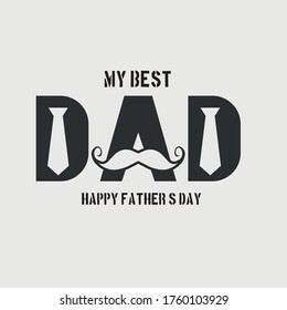 Fathers day vector icon illustration sign