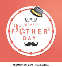fathers day vector illustration