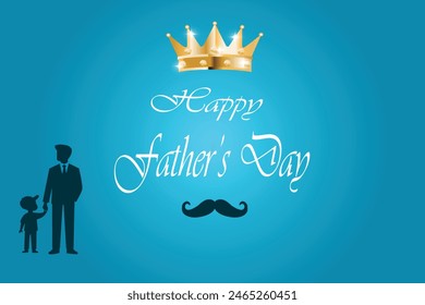 father's day vector illustration banner
