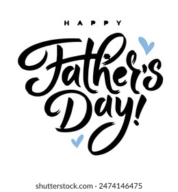 Father's day vector illustration, design element for greeting card, poster, banner and flyer