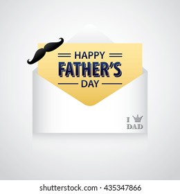 Father's Day Vector Illustration, gift card, background etc