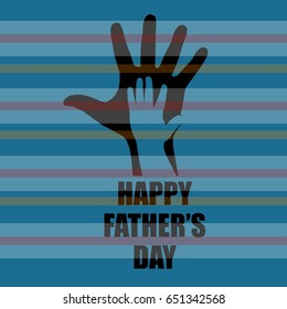 Father's Day Vector Illustration. Suitable for poster, banner, campaign, and greeting card
