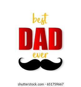 Father's Day Vector Illustration. Suitable for poster, banner, campaign, and greeting card
