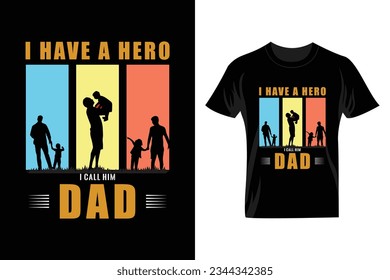Fathers Day Vector T Shirt Design