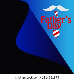 Father's Day Vector Template Design Illustration