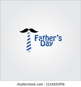 Father's Day Vector Template Design Illustration