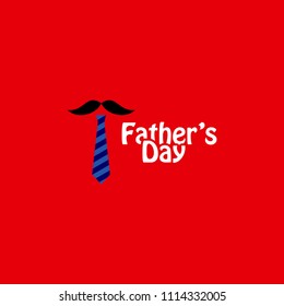 Father's Day Vector Template Design Illustration