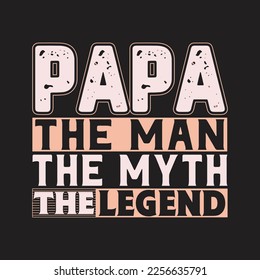 Diseño de camisetas del vector del día del padre