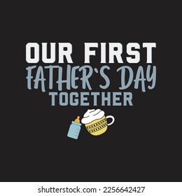 Father`s day vector typography design