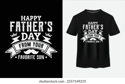 Fathers day Vector typography t-shirt design. You are the best dad.
