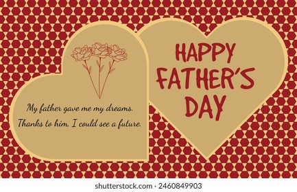 Father's day wish card design.