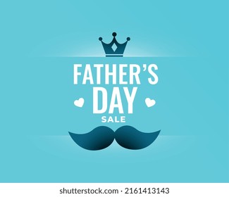 father's day wishes card in blue theme