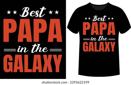 Father's Day Wishing Typography and Vector T-shirt Design.