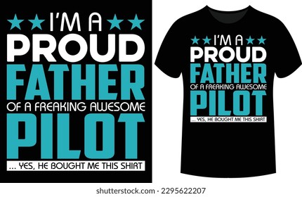 Father's Day Wishing Typography and Vector T-shirt Design.