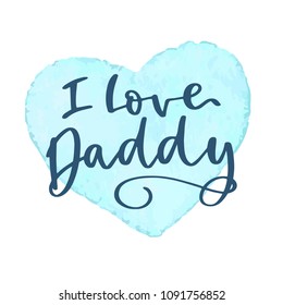 Fathers handwritten lettering inscription positive quote, calligraphy vector illustration. Text sign design for poster, greeting card, print, cool badge for dad day