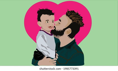 fathers love. who want to impress your love to your loving father. lets make some lovely poster or card for him with this amazing art