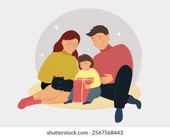 Fathers, mothers, daughter. Good relationship between parents and child. Family communication concept. Moms, dads support kids.