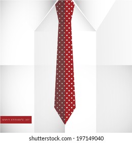 Father's shirt and tie concept