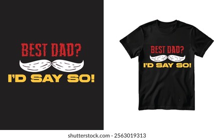 Father's T shirt design Typography Shirt Design for father's day