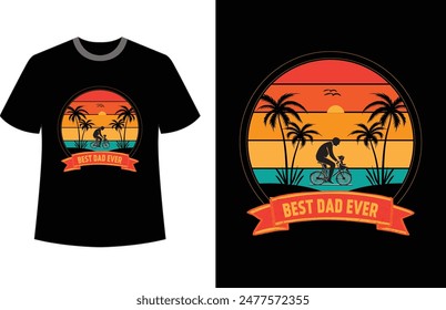 Father's T-shirt Design BEST DAD 