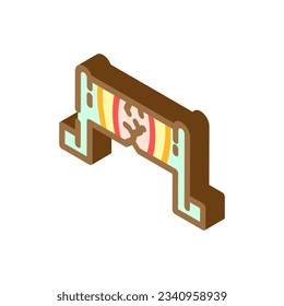 fatigue analysis mechanical engineer isometric icon vector. fatigue analysis mechanical engineer sign. isolated symbol illustration
