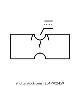 fatigue analysis mechanical engineer line icon vector. fatigue analysis mechanical engineer sign. isolated contour symbol black illustration