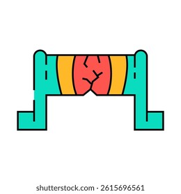 fatigue analysis mechanical engineer line icon vector. fatigue analysis mechanical engineer sign. isolated symbol illustration