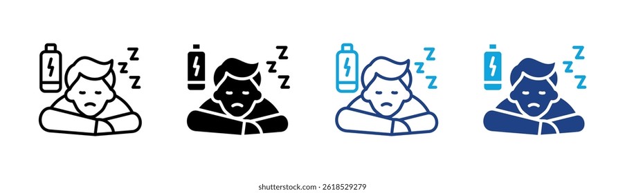 Fatigue Icon Element For Design