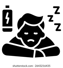 Fatigue Icon Element For Design