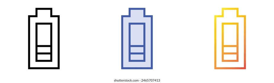 fatigue icon. Linear, Blue Fill and Gradient Style Design Isolated On White Background