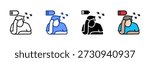 Fatigue icon set multiple style collection