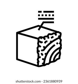 fatigue material failure materials engineering line icon vector. fatigue material failure materials engineering sign. isolated contour symbol black illustration