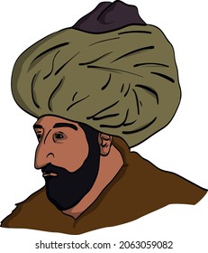 Fatih Sultan Mehmet Han Vector