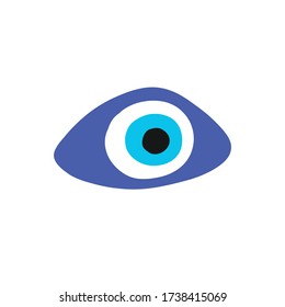 fatima eye doodle icon, vector illustration