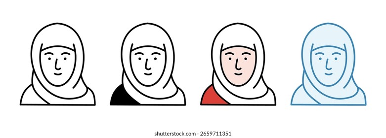 Fatimah Icon Set Multiple Style Collection