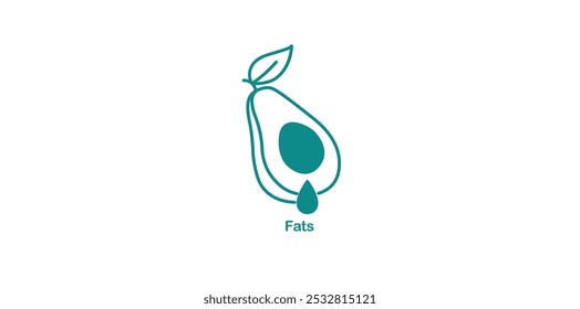 Fats Icon Indicating Dietary Sources of Energy