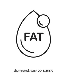 Fatty Acid Icon Design Vector Illustration