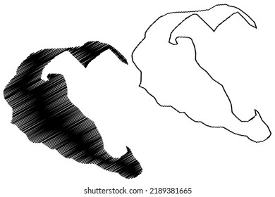 Fatuma Island (State Of Eritrea, Red Sea) Map Vector Illustration, Scribble Sketch Fatuma Map