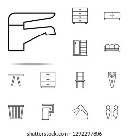 faucet in bathroom icon. web icons universal set for web and mobile