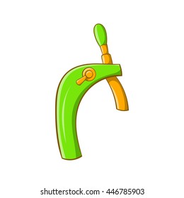 Faucet for beer icon in cartoon style isolated on white background. Equipment symbol