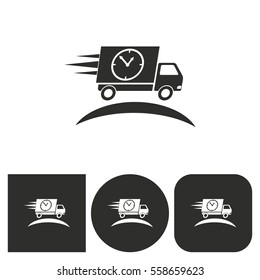 Faucet - black and white icons. Vector illustration.