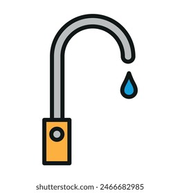 Faucet color icon vector design templates simple and modern