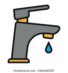 Faucet color icon vector design templates simple and modern