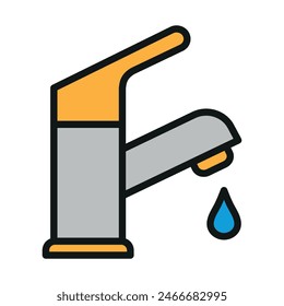 Faucet color icon vector design templates simple and modern