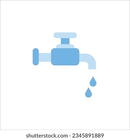 Icono de color de grifo. gráfico ilustrativo de color Faucet