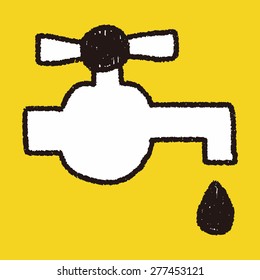 Faucet doodle drawing