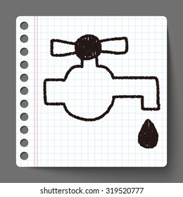Faucet doodle drawing