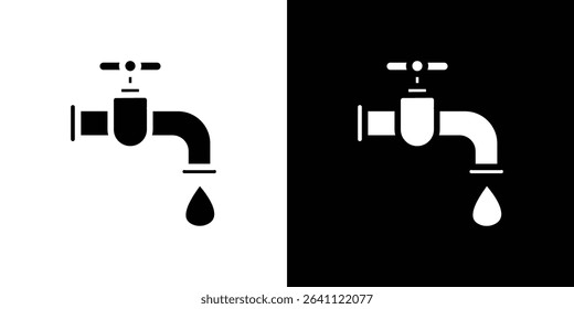 Faucet drip icon symbols. Vector illustration.